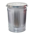 31-Gallon Galvanized Steel Trash Can with Lid D835
