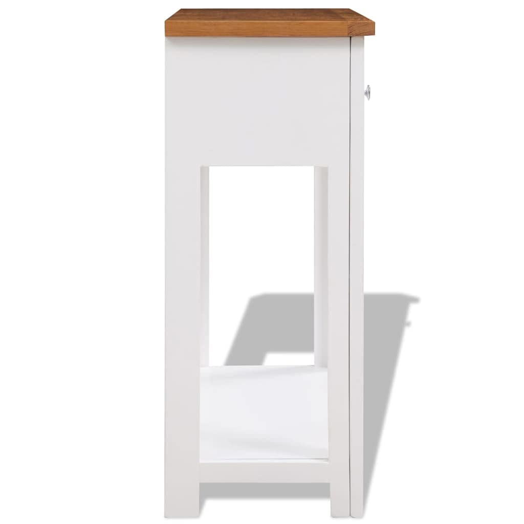 Solid Oak Wood Console Table C741
