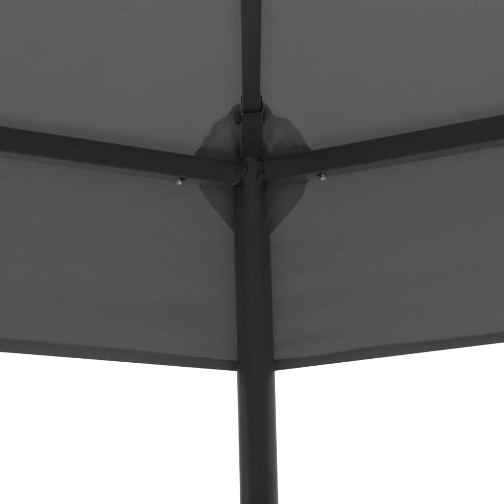 Gazebo Canopy Tent 127.2"x108.3"x104.3" Anthracite Q826786