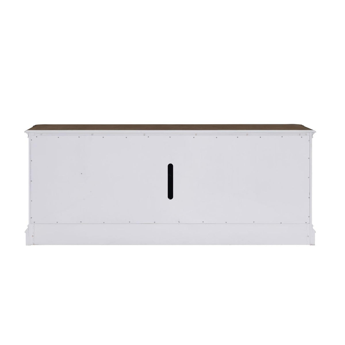 82 Inch Antique White TV Console A7490