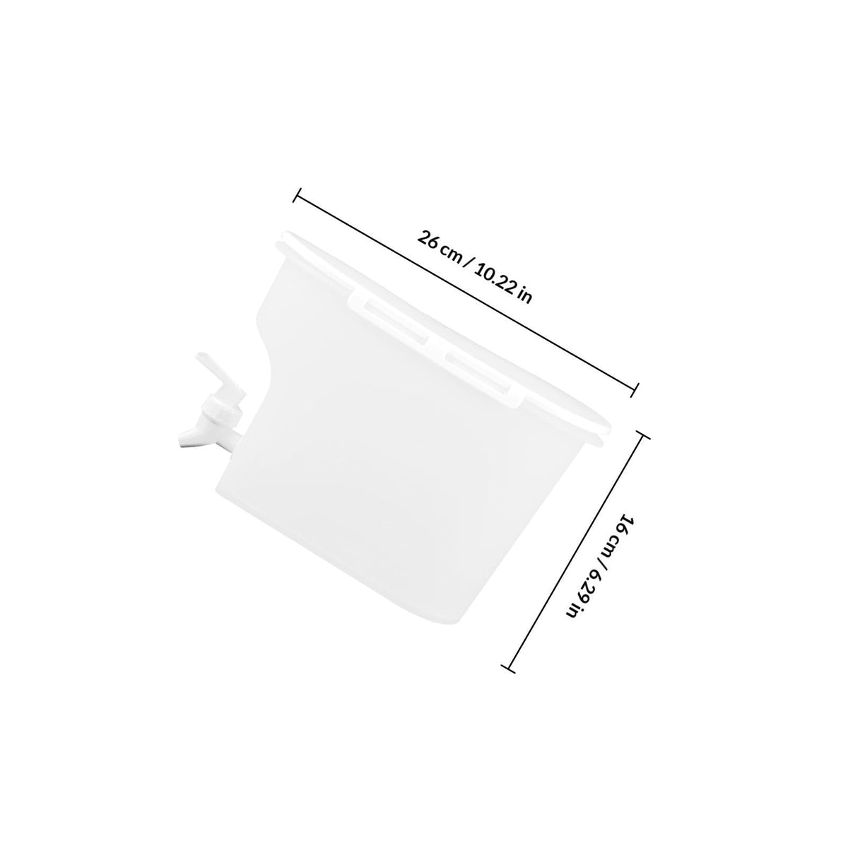 Water Jug with Faucet Heat Resistant PP Pitcher W528262