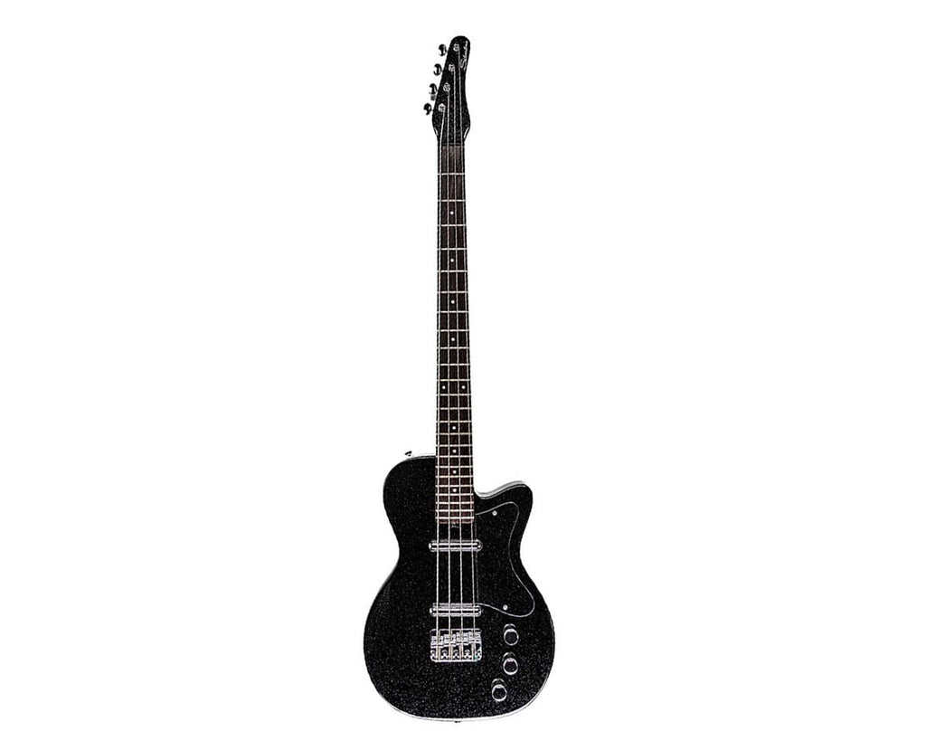 Black Silver Flake Short Scale Bass R7491