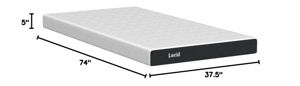 5" Firm Gel Memory Foam Mattress Twin Size X91091