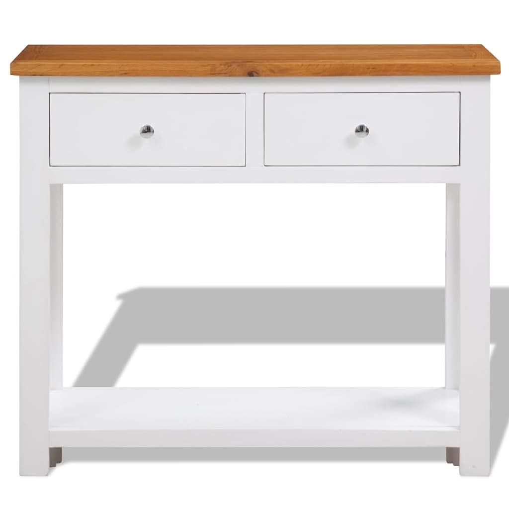 Solid Oak Wood Console Table C741