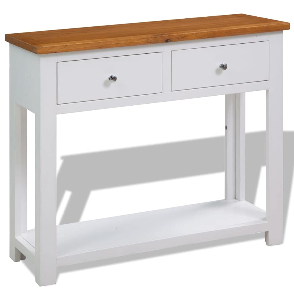 Solid Oak Wood Console Table C741