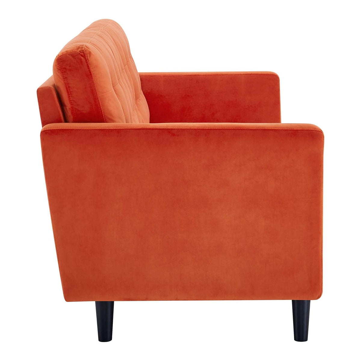 Orange Tufted Performance Velvet Sofa A16009