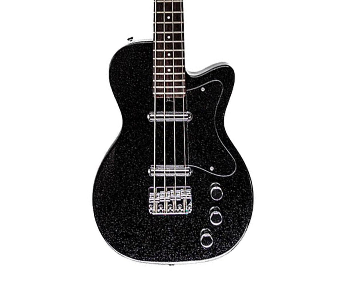 Black Silver Flake Short Scale Bass R7491