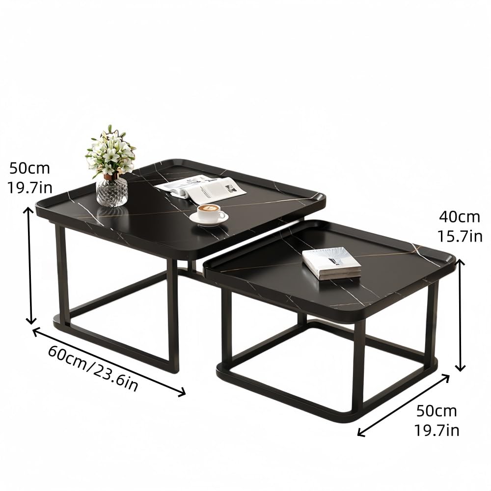 Square Nesting Side Table Set of 2 K6653