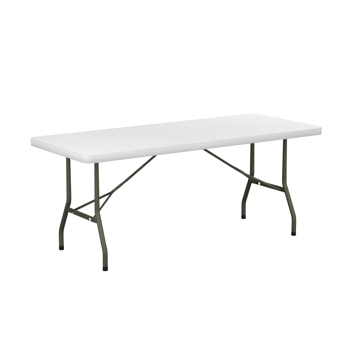6 ft White Plastic Folding Table 30" x 72" O65066