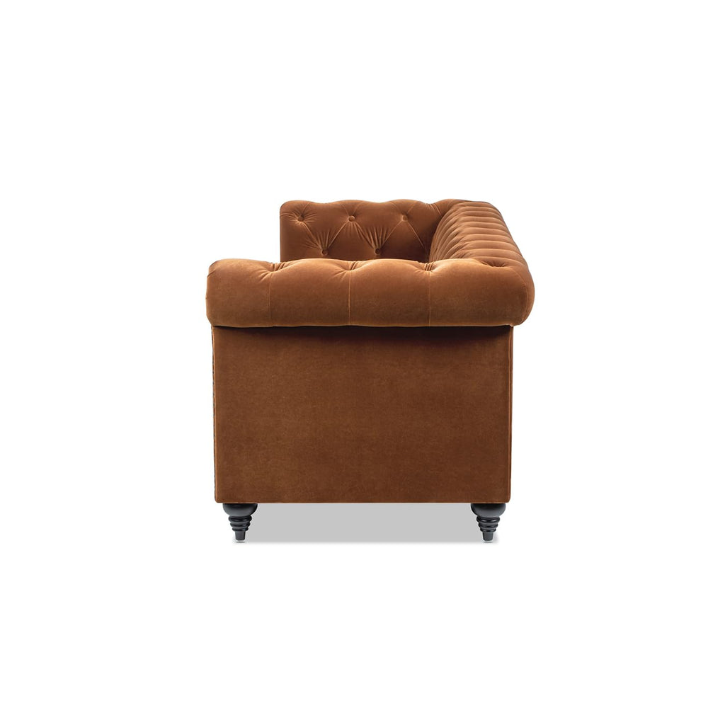 Burnt Orange Performance Velvet Sofa Q1621