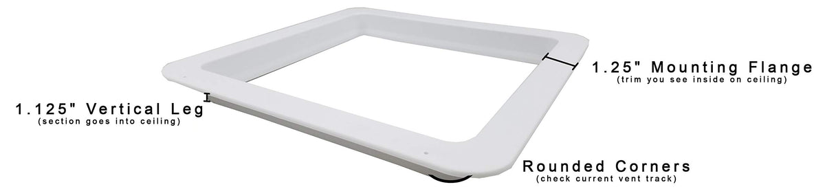 RV Roof Vent with White Metal Lid P868392