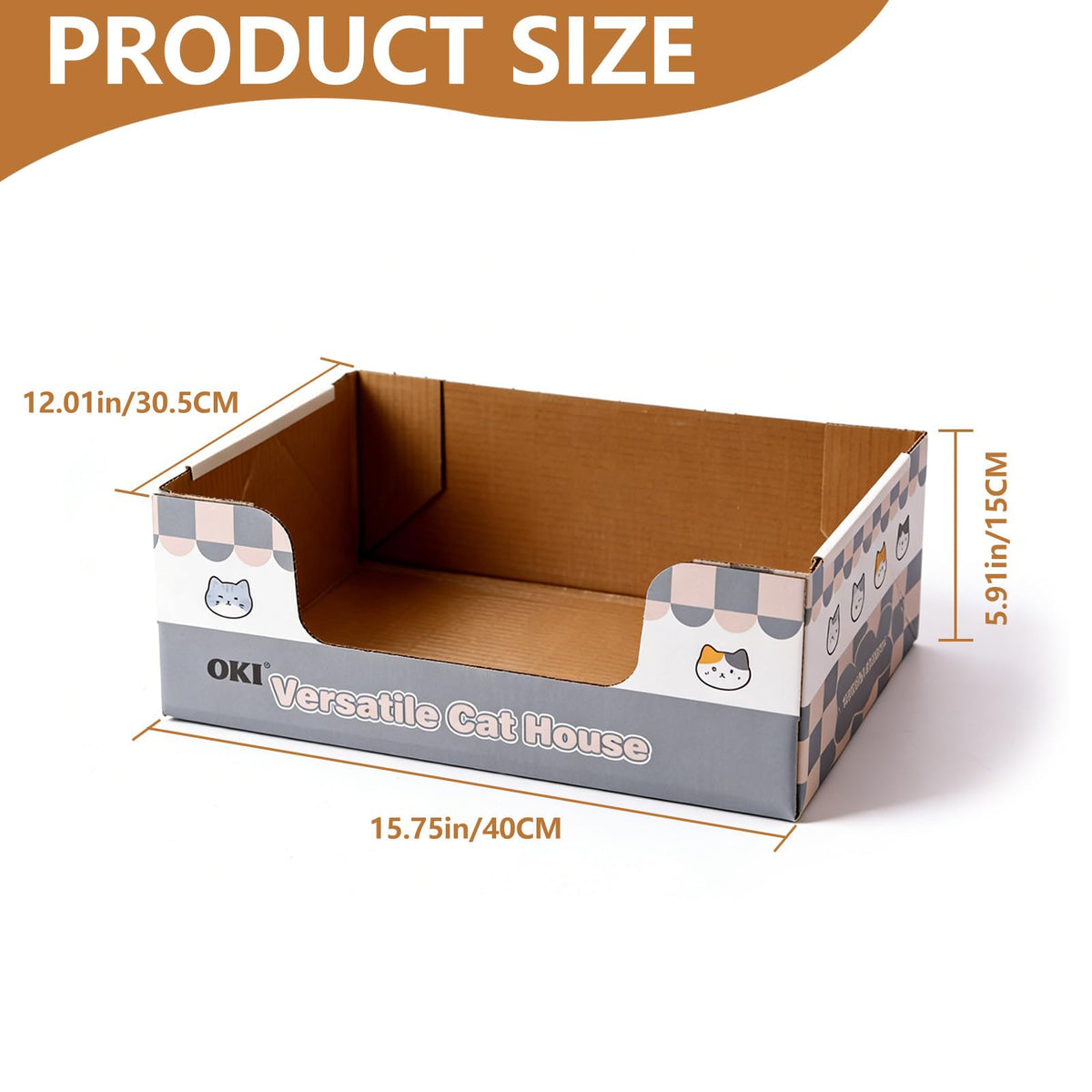3-Pack Disposable Cat Litter Box with Scoop I27320