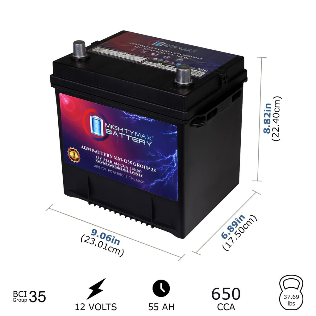 12V 55Ah AGM Replacement Battery R11386
