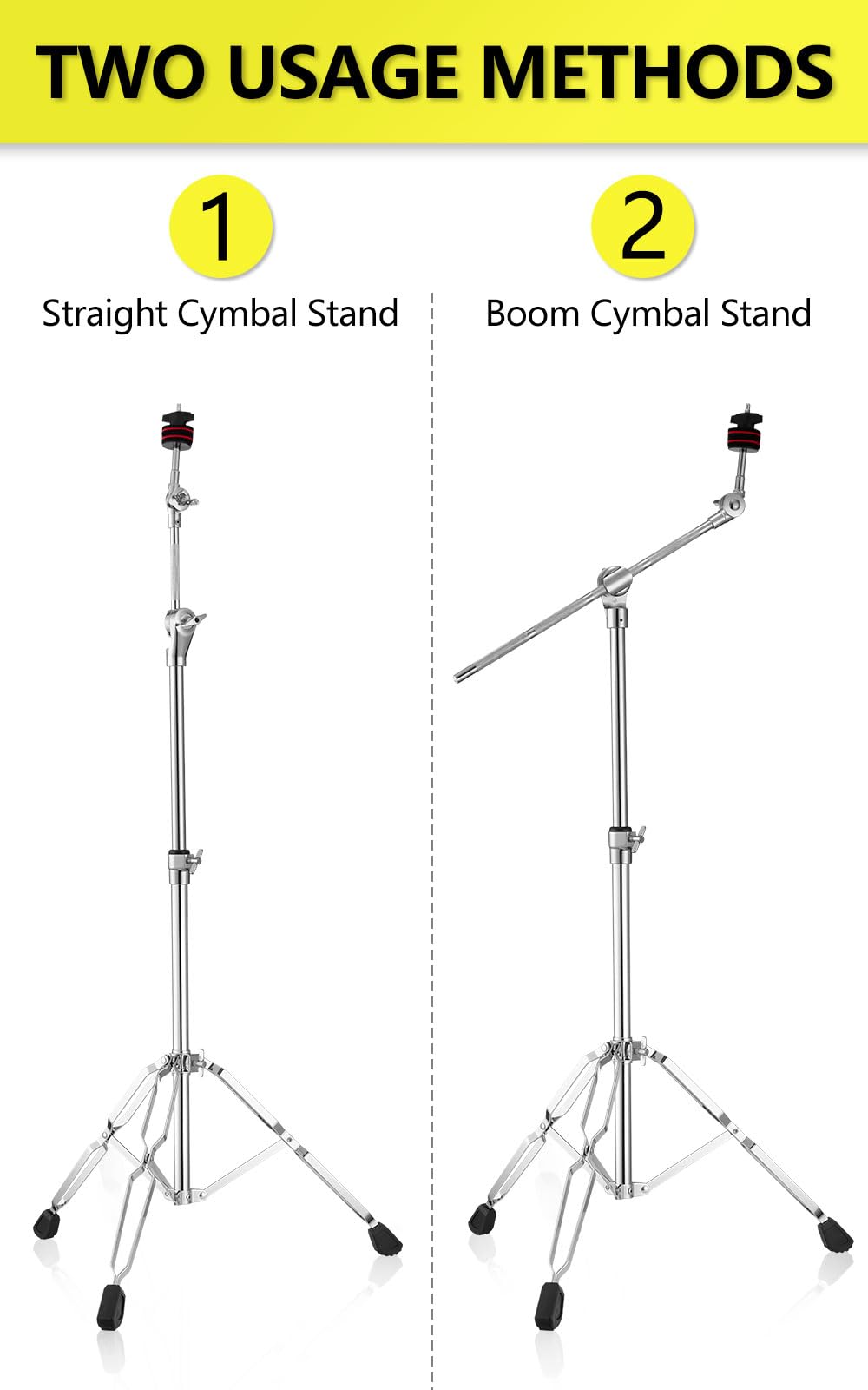 Adjustable Height Cymbal Stand Pack with Drumsticks P779822