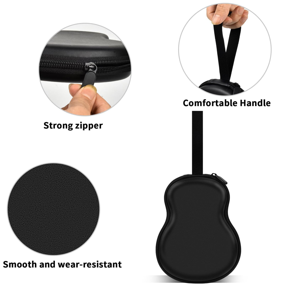 Guitar Pick Holder Case 63+ All Size Plectrums Storage Pouch J4008