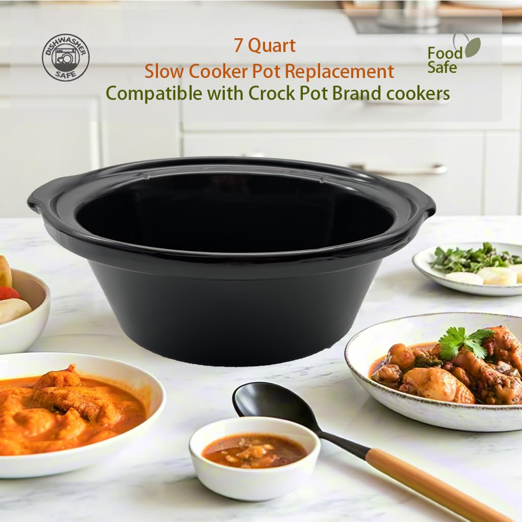 Ceramic Slow Cooker Pot Replacement 7 Quart F487