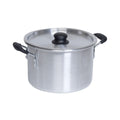Silver 8 Quart Aluminum Stock Pot with Lid L28434