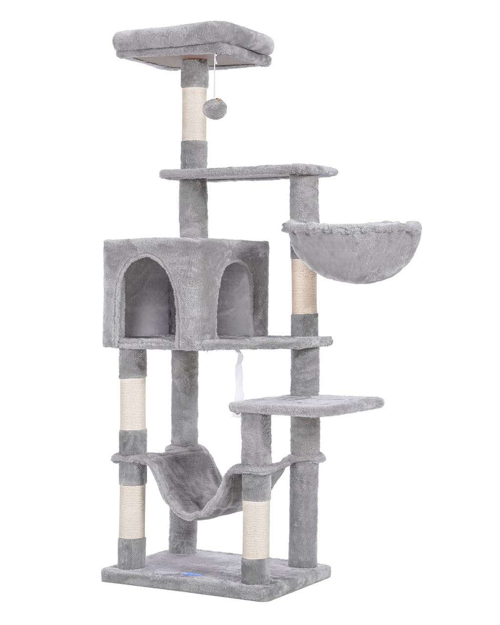 Cat Tree, Multi-Level Sisal Covered Scratching Posts E6314