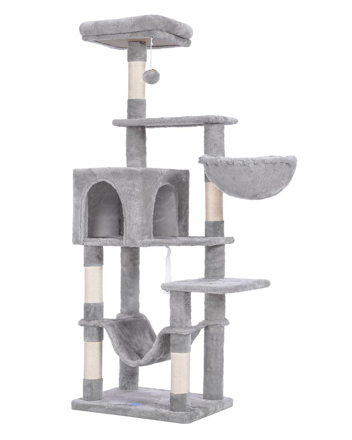 Cat Tree, Multi-Level Sisal Covered Scratching Posts E6314