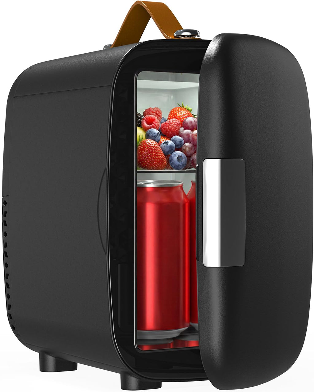 Portable Mini Fridge 4L 6 Can Black Z889