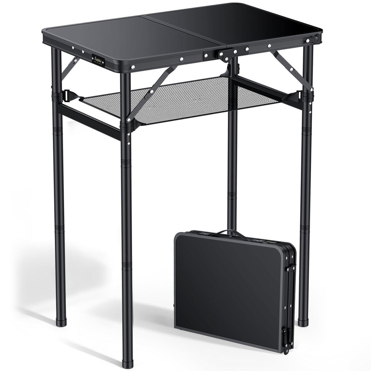 2ft Folding Camping Table, 3 Adjustable Height O23576