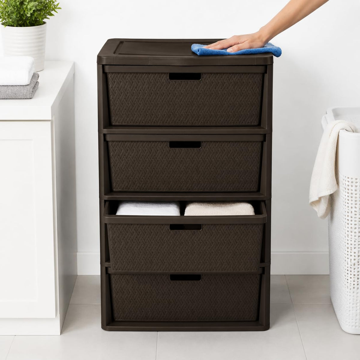 4 Drawer Plastic Storage Organizer U7346