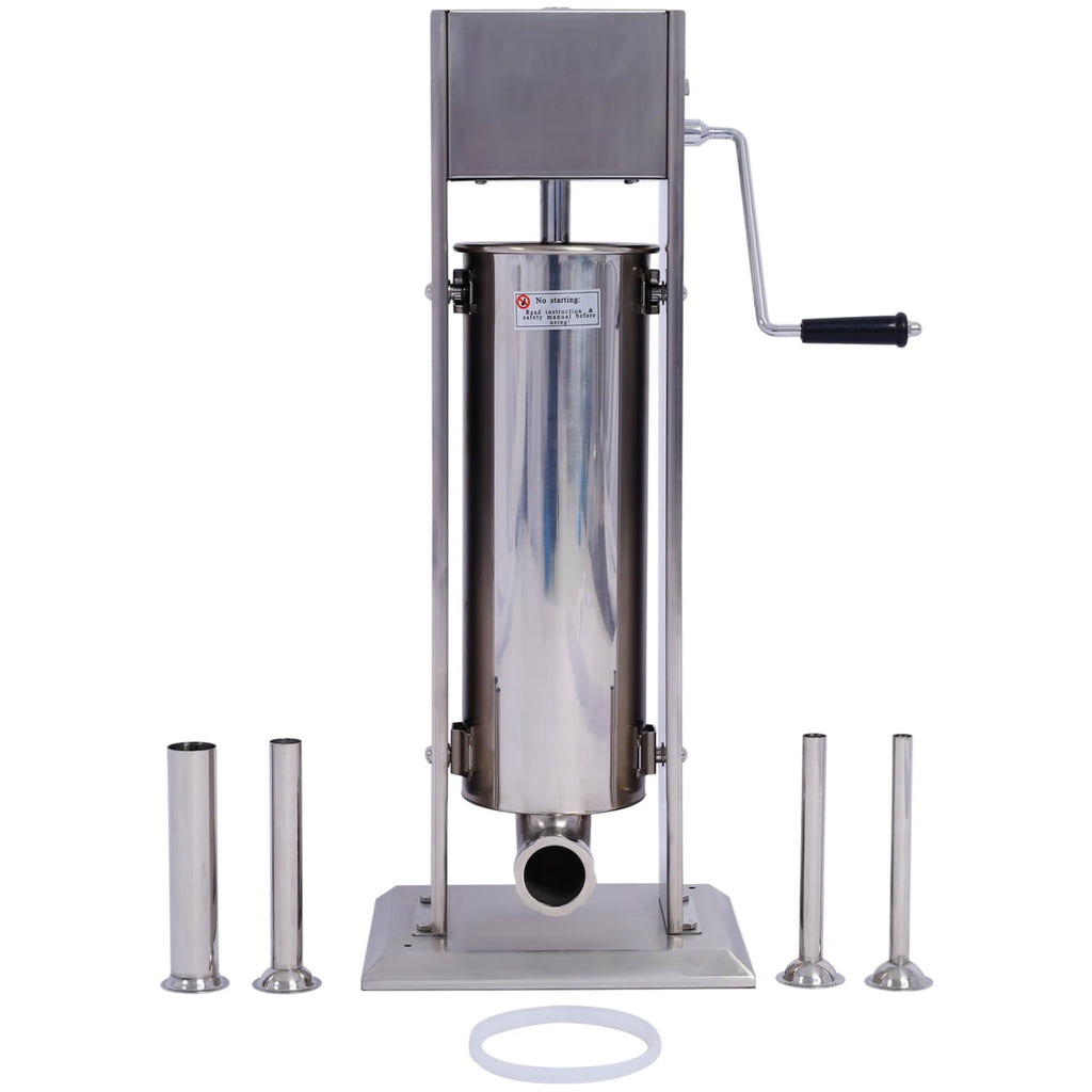 Stainless Steel Vertical Sausage Stuffer 15LB/7L W272