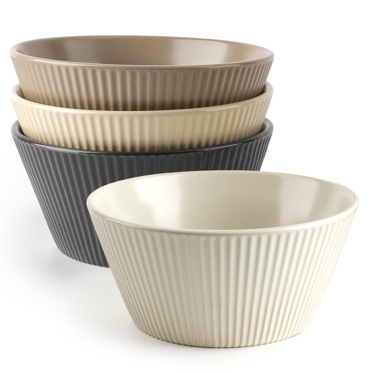 16 OZ Cereal Bowls Set of 4 and 8.5" Serving Bowls Set of 4 Y699247