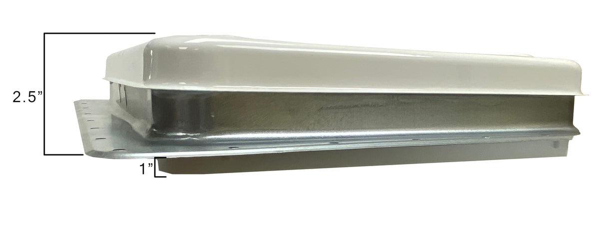 RV Roof Vent with White Metal Lid P868392