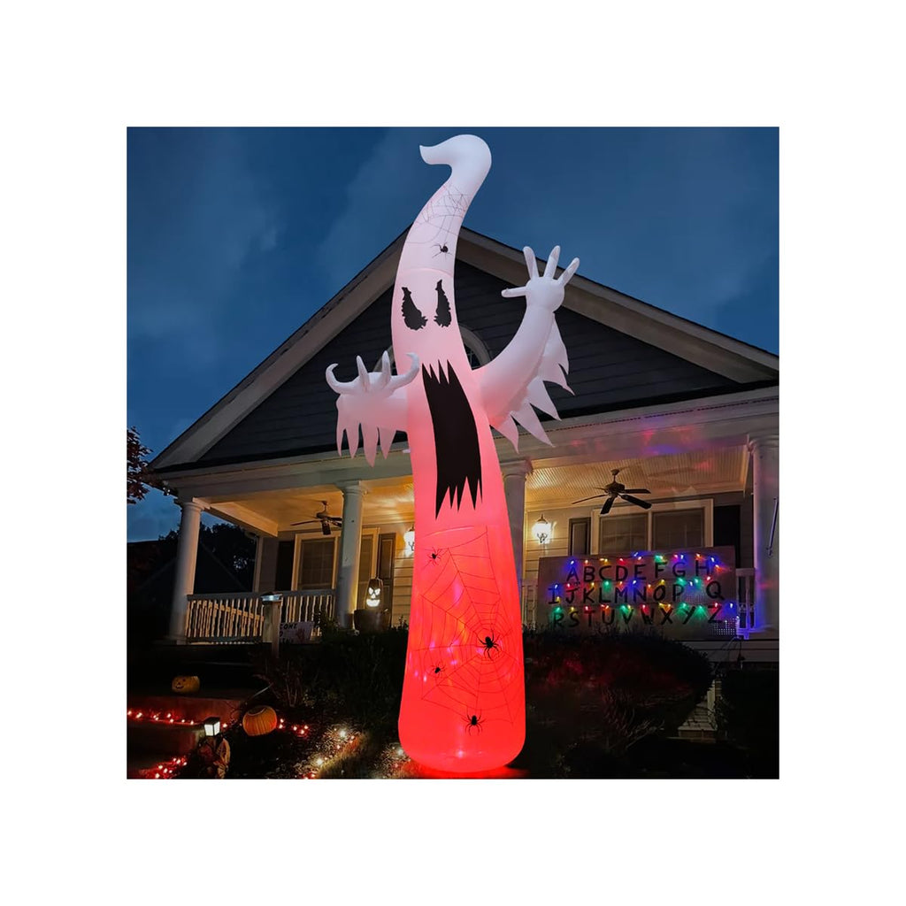 12 FT Halloween Inflatable Ghost with Built-in LEDs K9111
