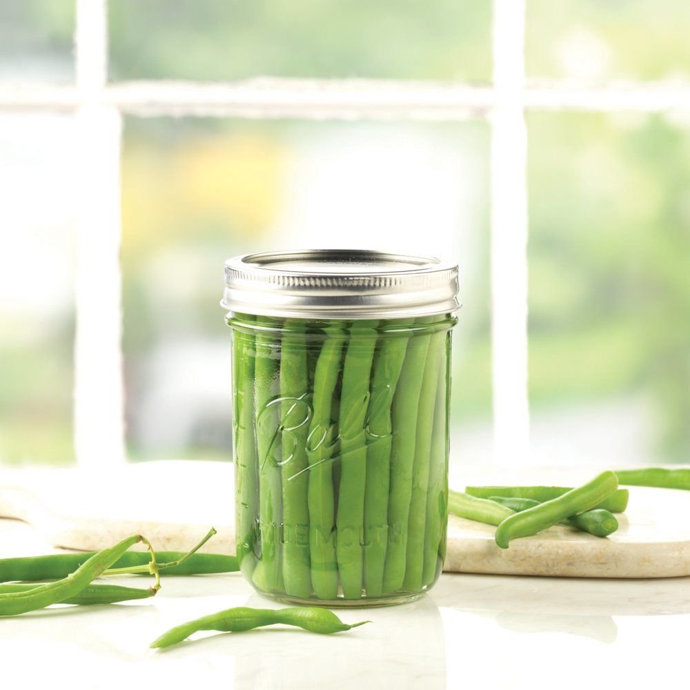 16-Ounce Glass Mason Jar with Lids and Bands, 12-Count Y813