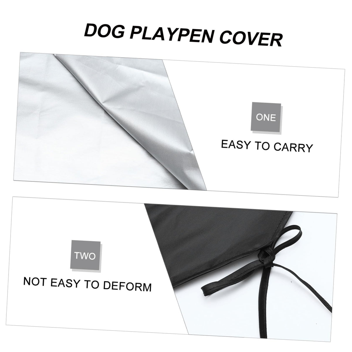 Waterproof Dog Playpen Roof Cover with Sun Shade 210D Oxford Cloth X907