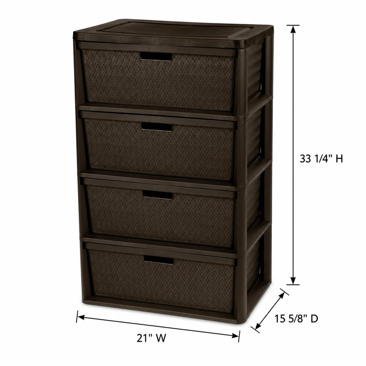 4 Drawer Plastic Storage Organizer U7346