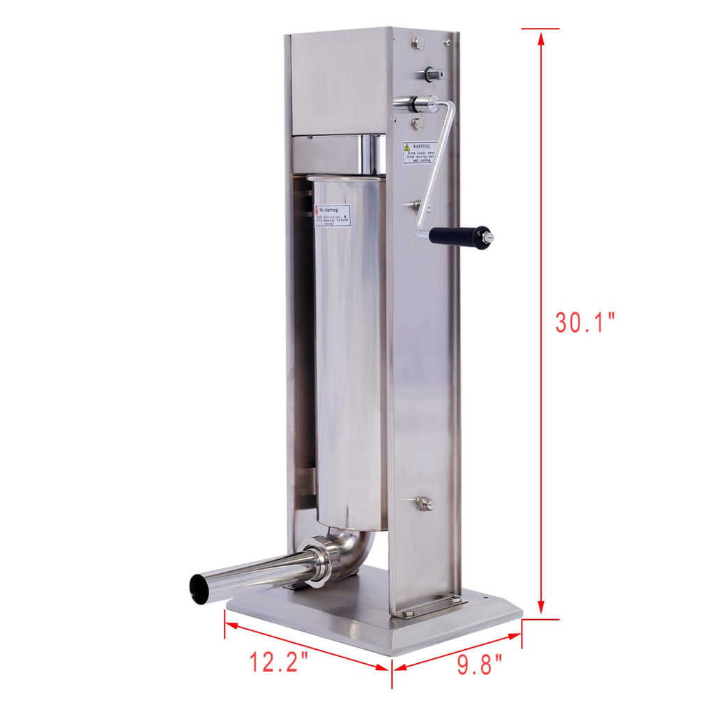 Stainless Steel Vertical Sausage Stuffer 15LB/7L W272