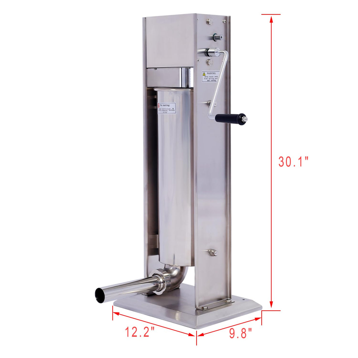 Stainless Steel Vertical Sausage Stuffer 15LB/7L W272