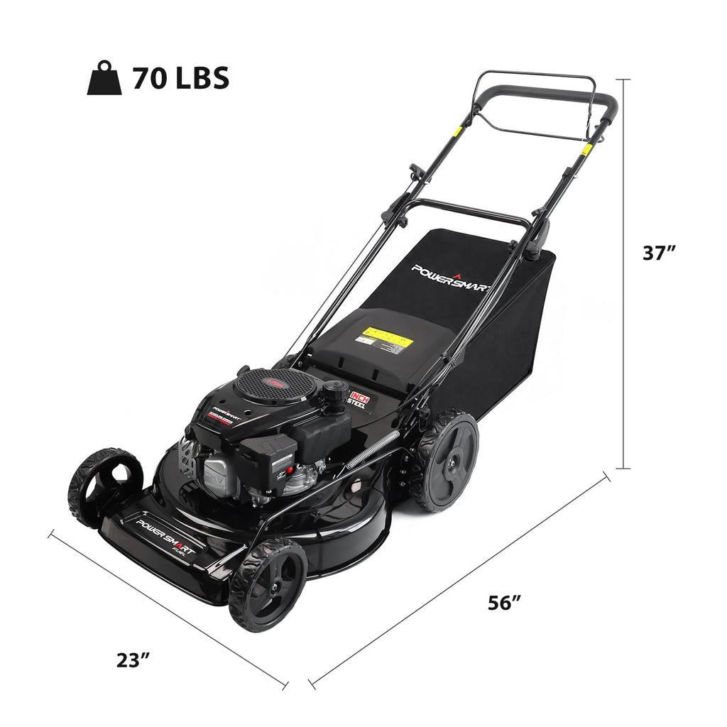 22-Inch Self Propelled Gas Lawn Mower, 170cc 4-Cycle OHV Engine H2953