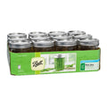 16-Ounce Glass Mason Jar with Lids and Bands, 12-Count Y813