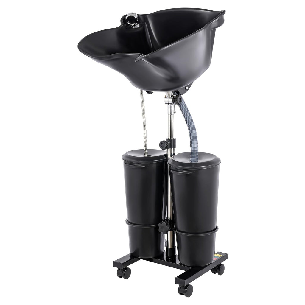 Portable Height and Angle Adjustable Shampoo Basin with Electric Pump W4385
