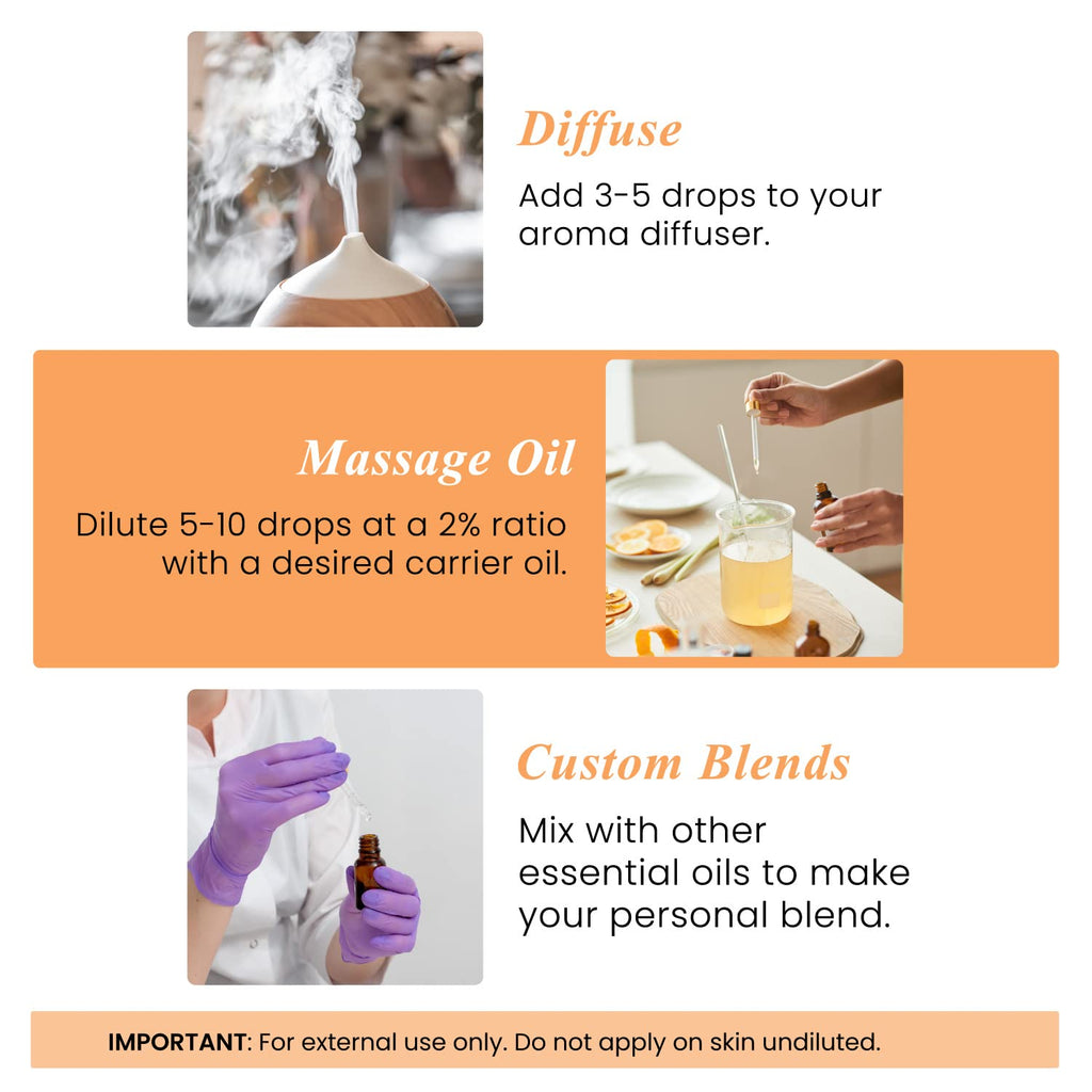 Sweet Orange Eucalyptus and Lavender Essential Oil 4 Fl. Oz Y263