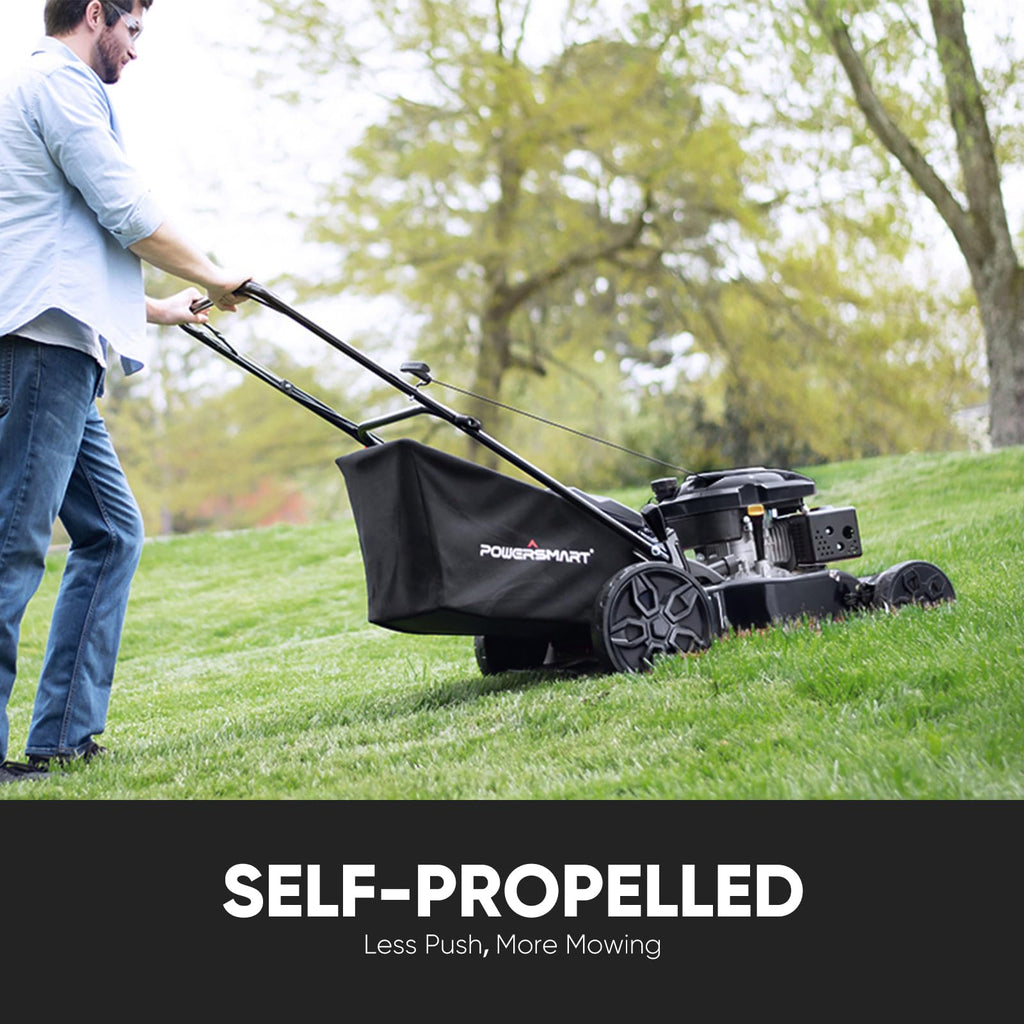 22-Inch Self Propelled Gas Lawn Mower, 170cc 4-Cycle OHV Engine H2953