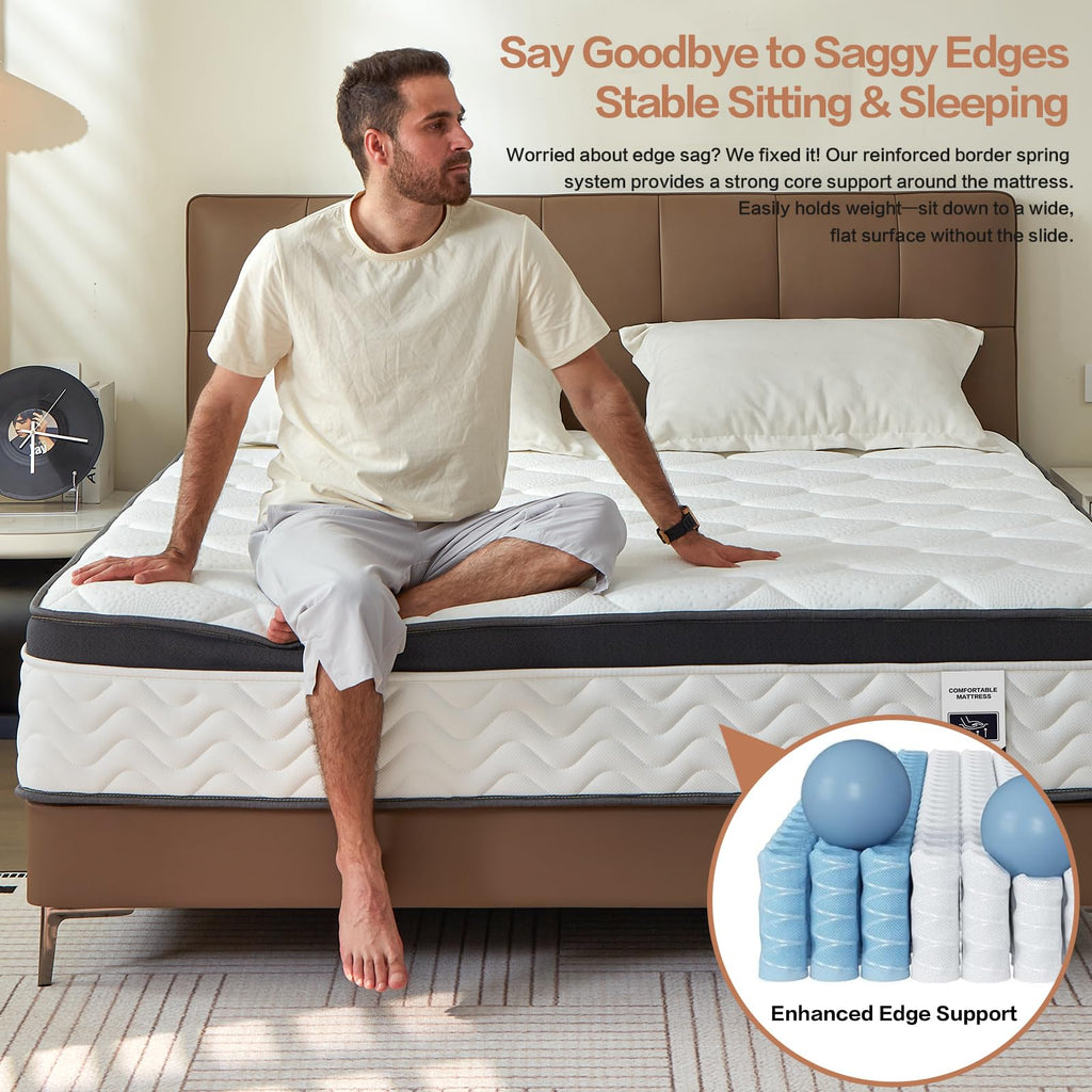 12 Inch Full Size Hybrid Mattress K456916