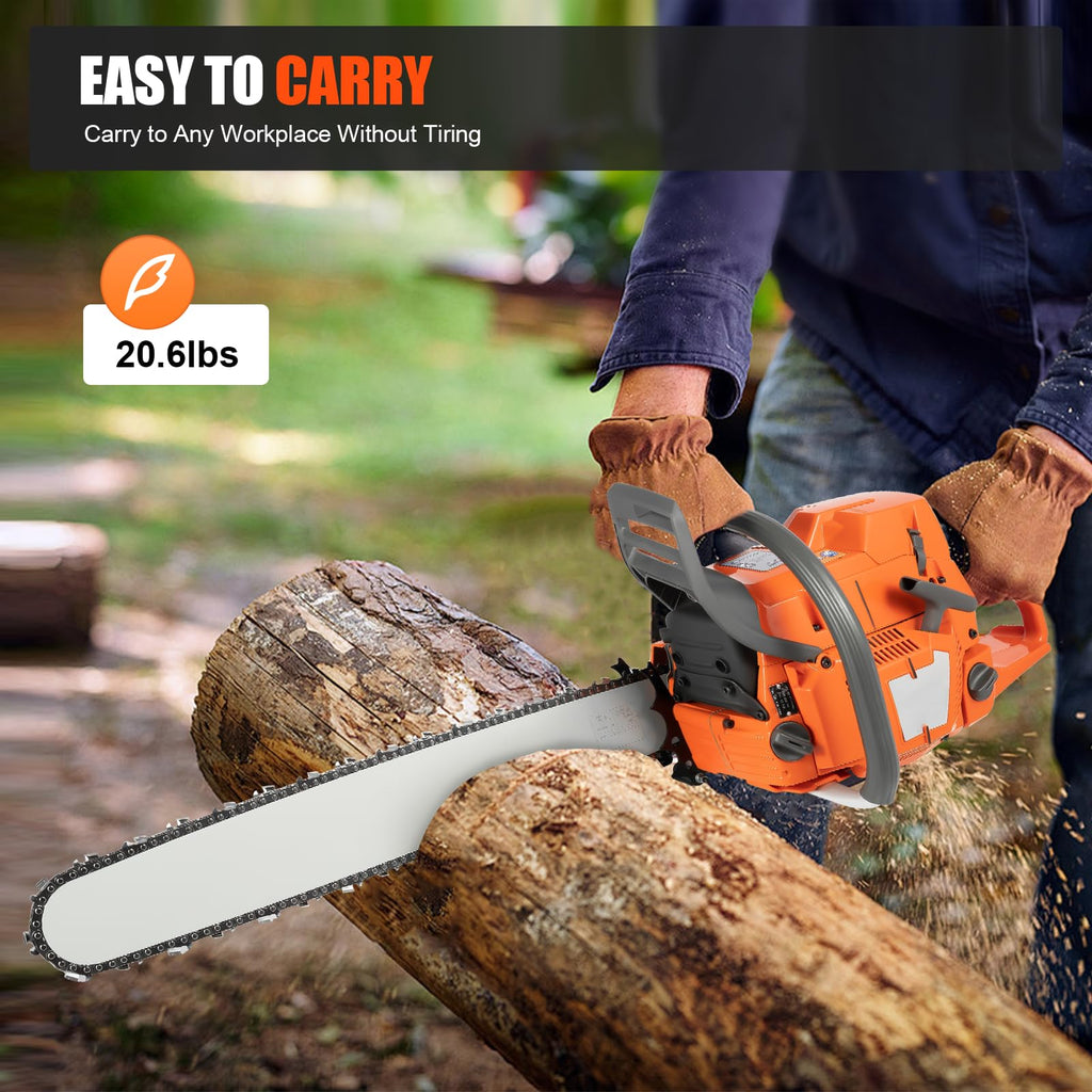 24" 72CC Gas Powered Chainsaw O119000