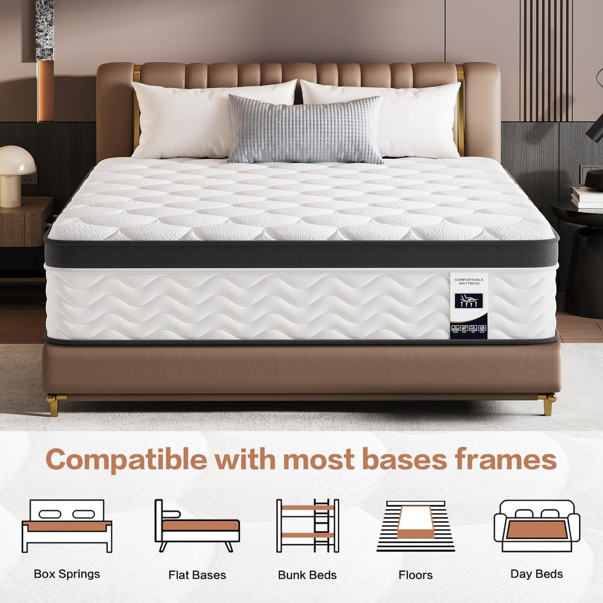 12 Inch Full Size Hybrid Mattress K456916
