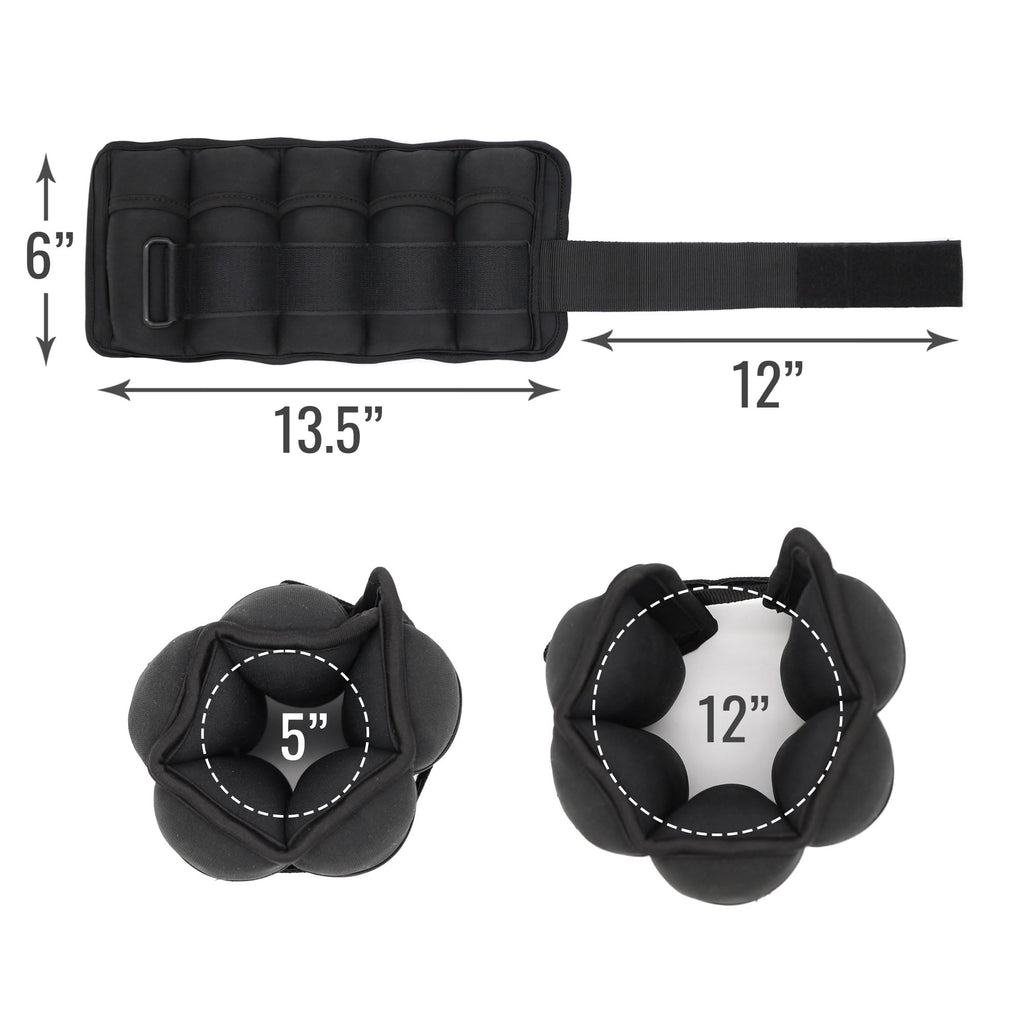 Adjustable Wrist or Ankle Weights, 2 X 5lbs V89824