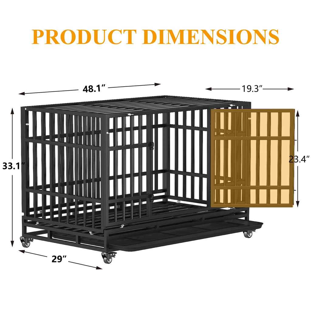 48 Inch Heavy Duty Dog Crates U802