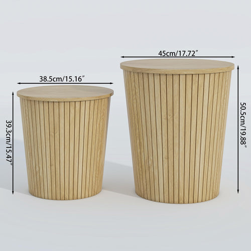 2-Piece Round Coffee Table Set E540258
