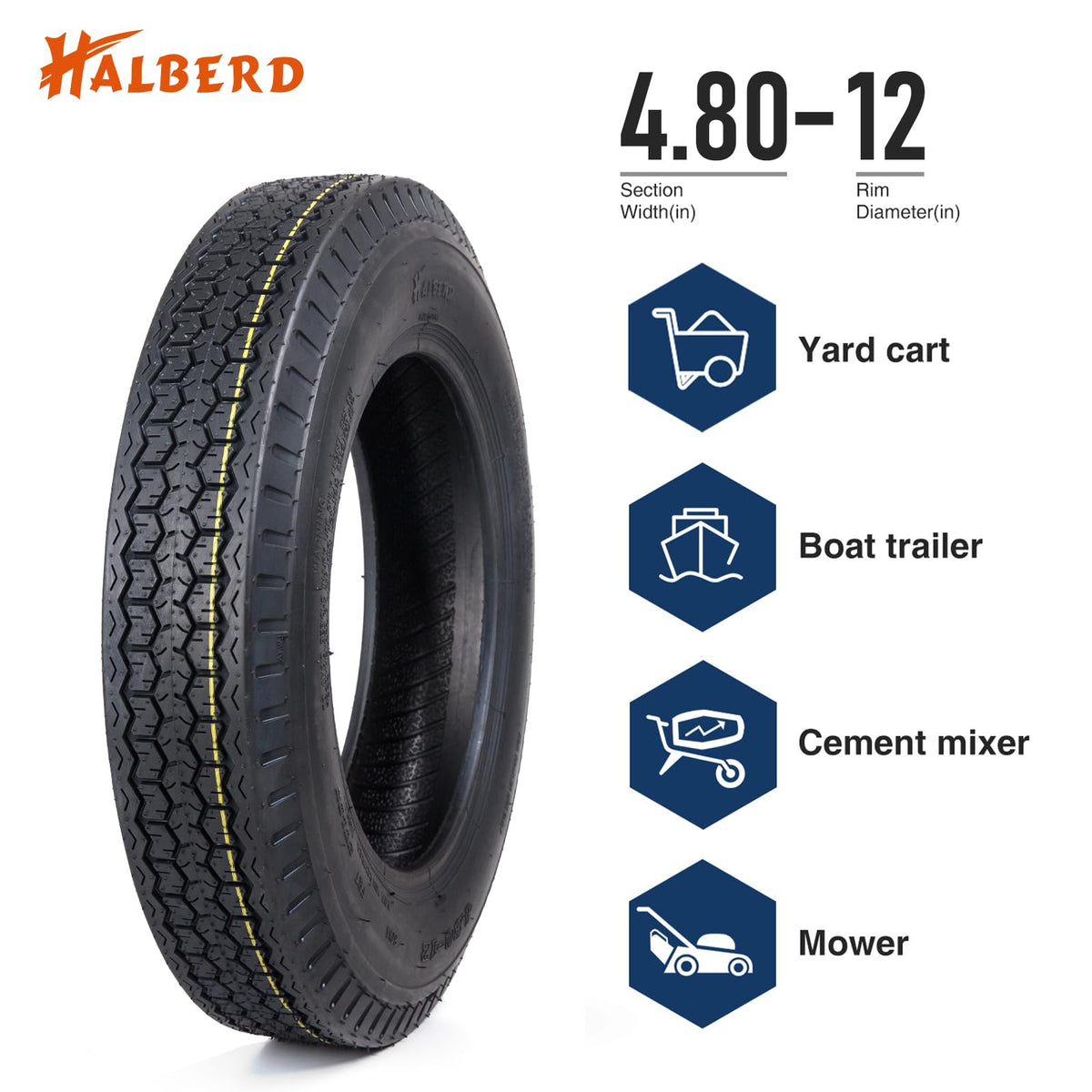 12 Trailer Tires Set of 2 I343