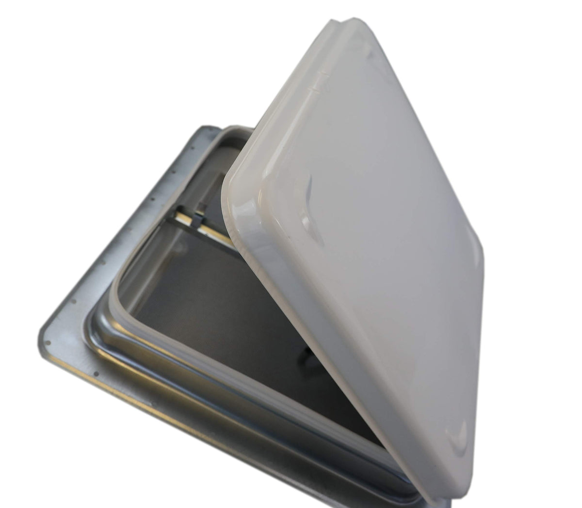 RV Roof Vent with White Metal Lid P868392
