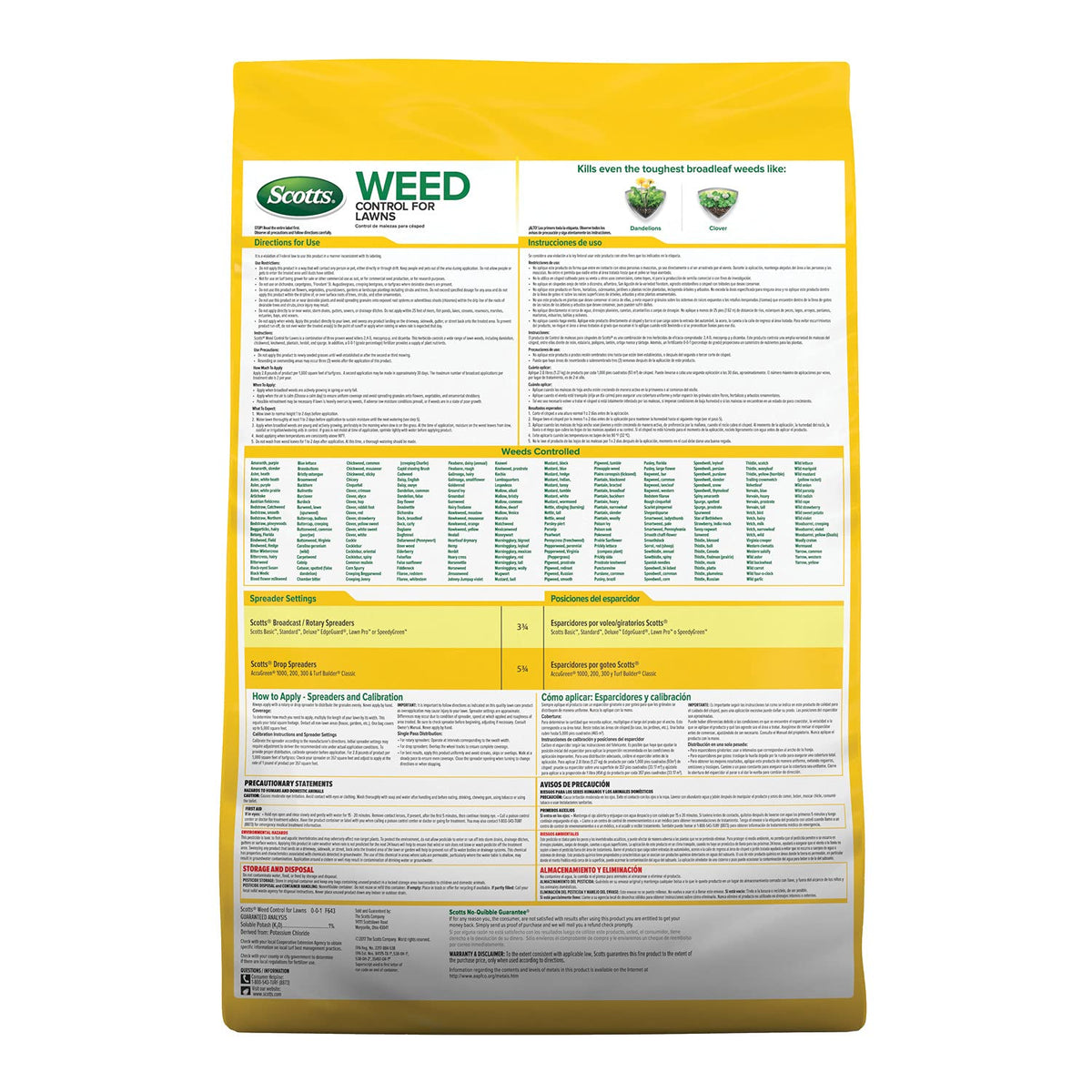 Weed Control for Lawns 14 lbs X4606