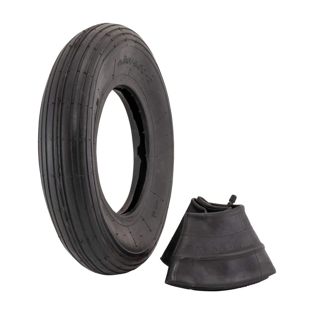 4.80/4.00-8" Ribbed Tread Pneumatic Tire and Inner Tube Set G11419